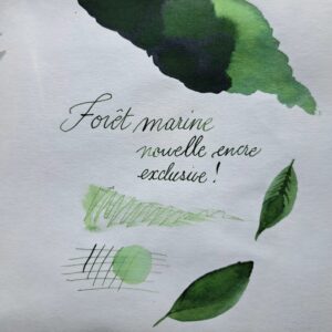 Forêt marine couleur encre