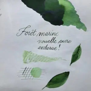 Forêt marine couleur encre