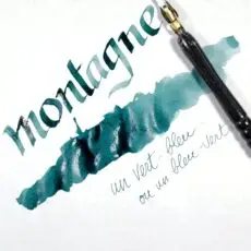 Montagne encre tache