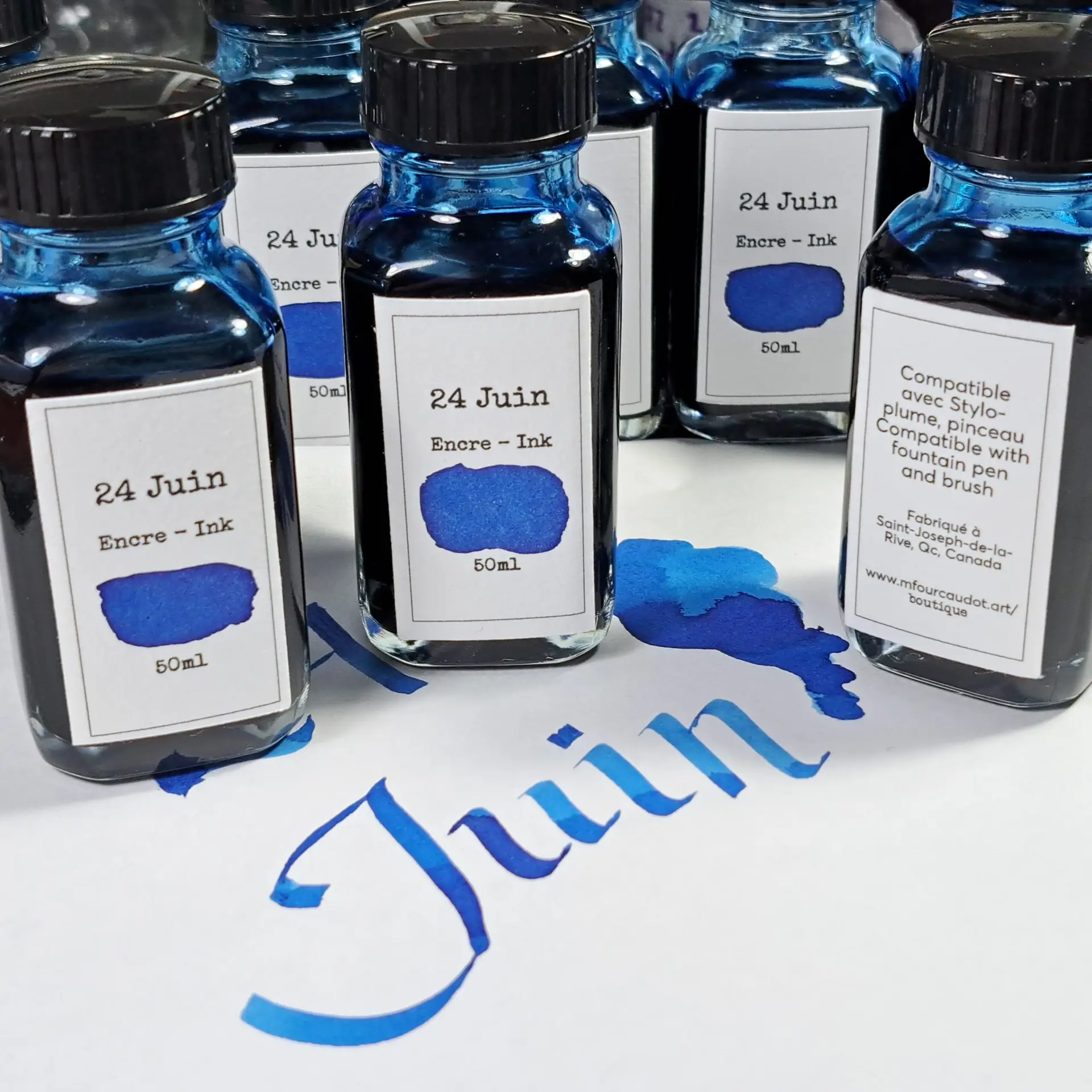 Encre - ink - 24 juin bleu - blue
