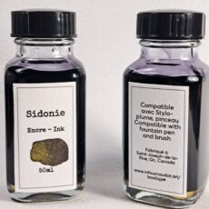 photo encre Sidonie en bouteille